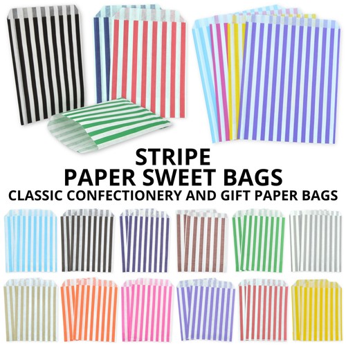 Paper sweet bags - bags, stripe
