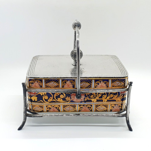 Spode imari butter sardine - butter,