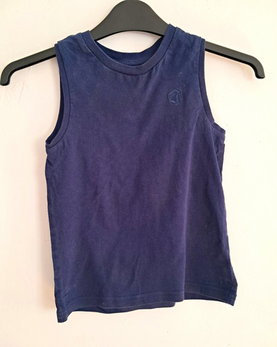 Boys blue sleeveless tank - f&f,