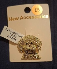 charity Brooch silver dog