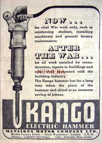 Kango ww2 electric hammer - 'kango',