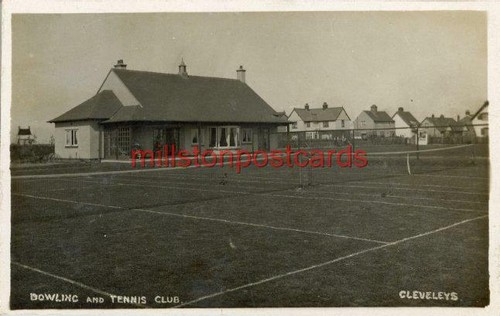 Real photo postcard bowling - photo, &