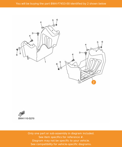 Yamaha cover bw4 f7453 00 - cover, 1,