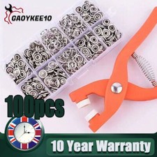 Metal Snap Fasteners Kit Press Button with Pliers Tool Kit For Clothing Sewing