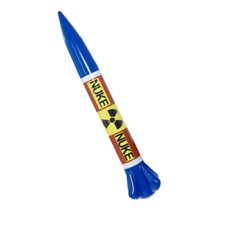 Toy Inflatable Rocket Launcher Nuke Missile Blow Up Size 87 x 13cm