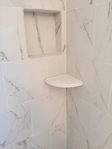 Bathroom tidy corner - bathroom, shelf