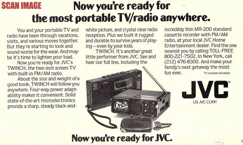 1979 advert jvc twinch - 1979, 'twinch'