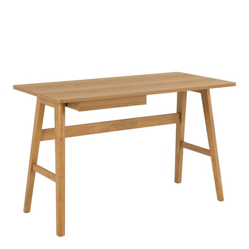 Modern oak office desk - oak,