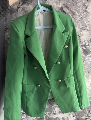 Women green blazer - women’s,