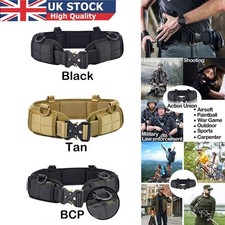 Tactical Molle Waist Belt Military Padded Patrol Molle Combat Battle Belt UK- 