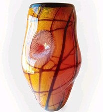 Murano Vase 14" Tall Art Cased