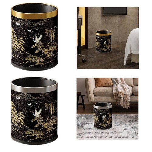 Round trash can - trash,