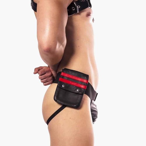 Prowler red leather jockstrap - leather,