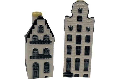 Klm delft blue ceramic houses - delft,