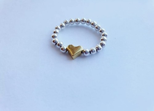 Stunning silver beaded - silver, charms