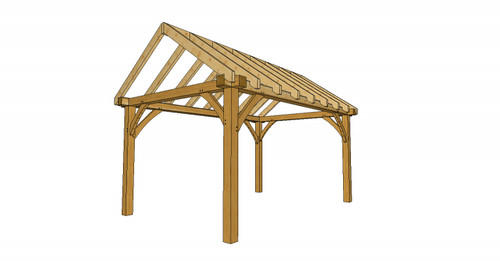 Timber gazebo carport - timber,