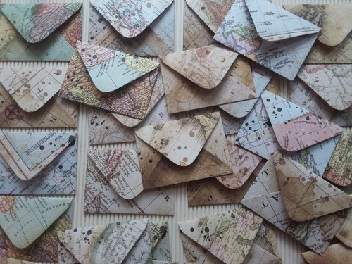 Handmade mini envelopes 7cm - handmade,