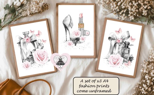 Fashion prints pink grey - fashion, prints,