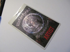 MOTORHEAD WORLD IS YOURS ARTIST TOUR LAMINATE PASS / LEMMY, PHIL , MIKKEY