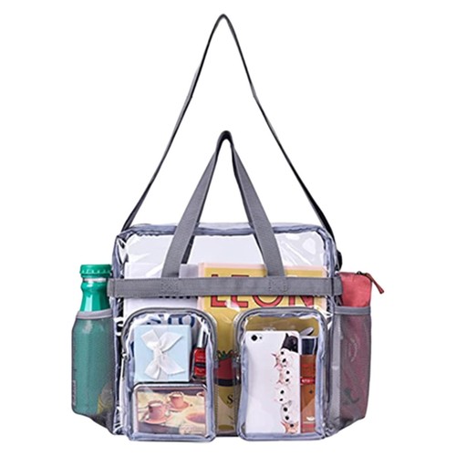 Clear pvc tote bag women - pvc, large