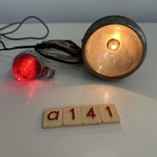 Vintage Sturmey Archer Dynamo Light Set 50’s Front. Rear Light Fitted Later A141