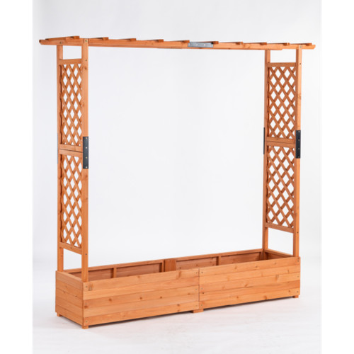 Elevated wooden raised garden - elevated,