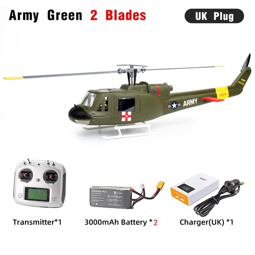 Flywing uh1 military rc - flywing, v4