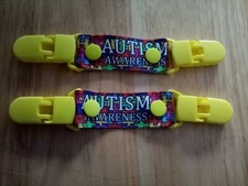 Autism awareness mitten/glove clips (one pair) . Keep you mitten/gloves safe! 