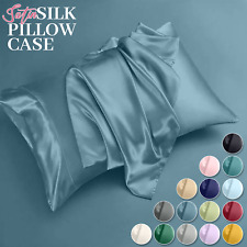 Premium Satin Silk Pillowcase For Hair & Skin Luxury 2 Pack Pillow Covers Pair