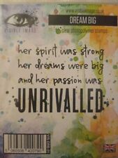 Visible Image Clear Stamps - "Dream Big". Sentiment / Verse Stamp