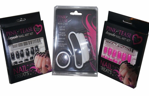 6pc false nails set - false, &