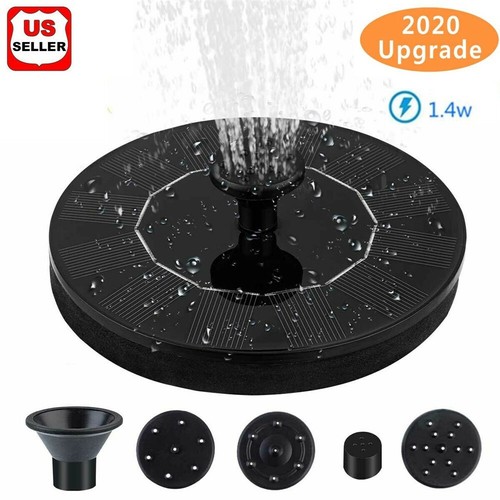 Solar power bird bath - bird, fountain