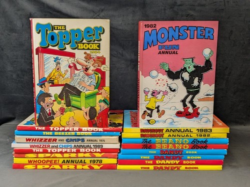 Vintage annual comic books - vintage,