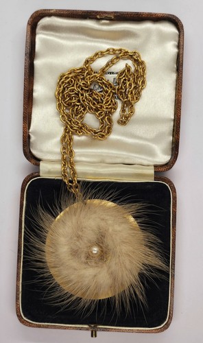 Vintage necklace 60s 70s mink - vintage,