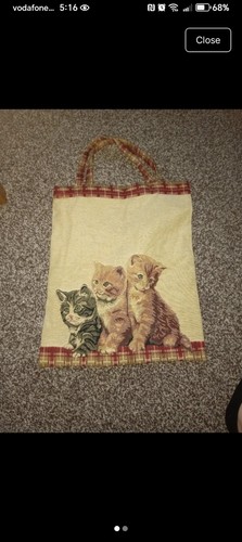 Tapestry cat kitten shopping - tapestry,