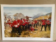 Zulu War military Art Print  Defence of Rorkes Drift 24th regiment SWB