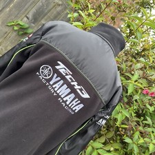 Vintage Yamaha Tech 3 Fleece Jacket Black Green Full Zip Factory Racing Team S
