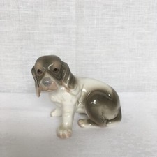 Vintage Beagle Puppy Sitting Figurine 9.5 cm Tall Dog Figurine Ornament 1980's
