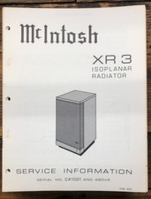 McIntosh XR3 XR-3 Speaker