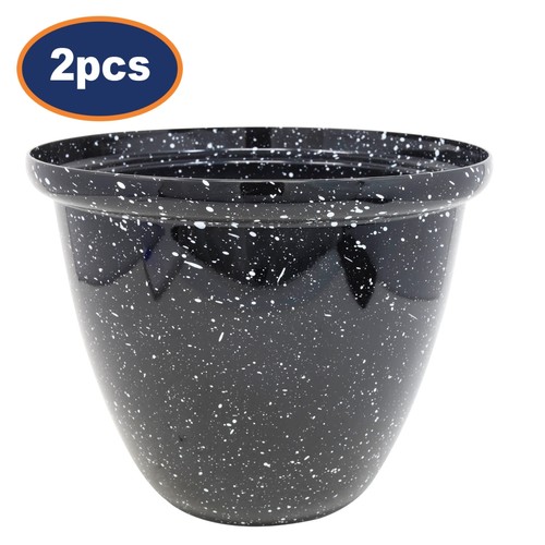 Pot round plastic planter - plastic,