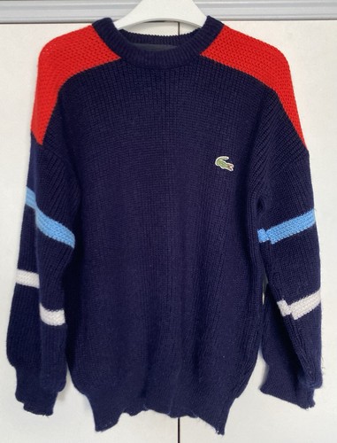 Retro 1980s lacoste wool ski - 1980s,