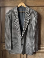 Emporio Armani Men's Vintage Houndstooth Jacket Blazer  Size 44 R See Descrip