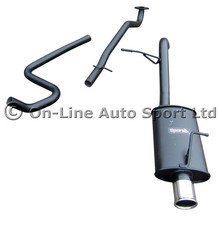 Fiesta Mk7 1.0 Ecoboost SPORTEX Exhaust System with Silencer Delete Single 3"