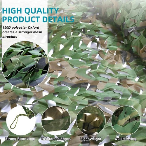 10m woodland camouflage - 1.5m,