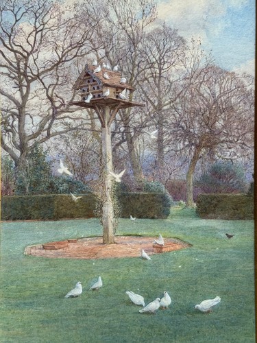 Antique watercolour painting - antique,