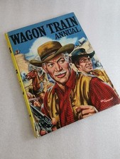 Wagon Train Western Annual  1960s SIGNED World Distributors Fair Cond ID4550 B26