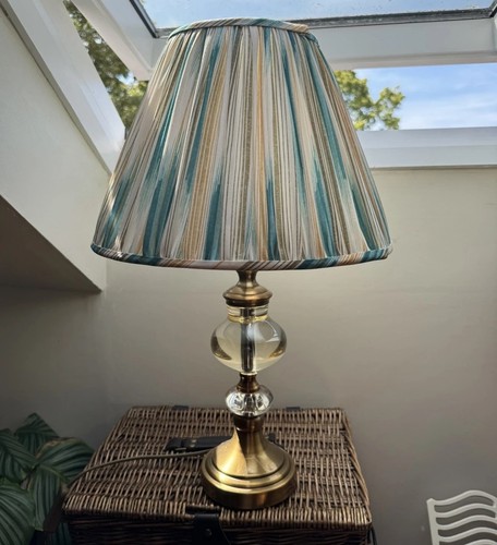 Large lucite and brass - , retro