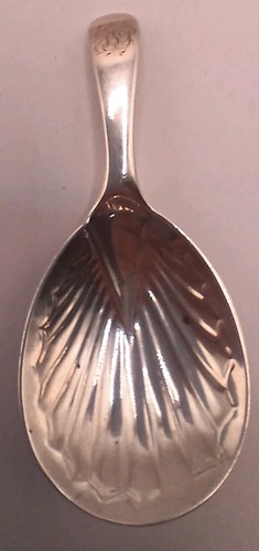 Solid silver georgian scallop - georgian,