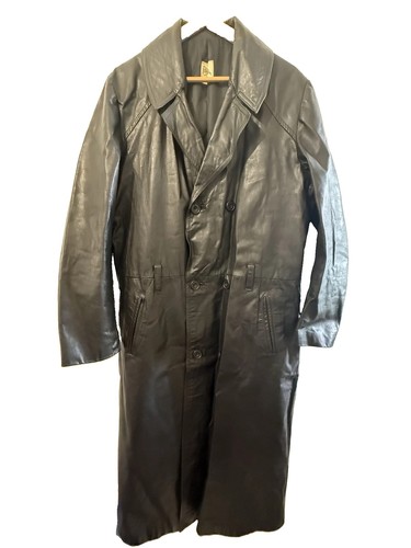 Peregrine leather long coat - leather,