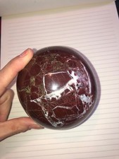 Fire red hematite marble